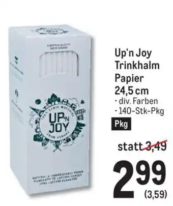 Metro Up'n Joy Trinkhalm Papier Angebot