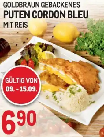 Metro Goldbraun Gebackenes Puten Cordon Bleu Mit Reis Angebot