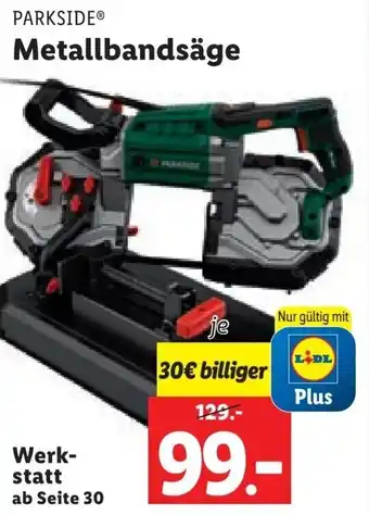Lidl PARKSIDEⓇ Metallbandsäge Angebot