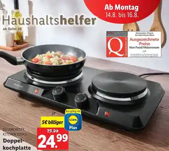 Lidl SILVERCREST KITCHEN TOOLS Doppel- kochplatte Angebot