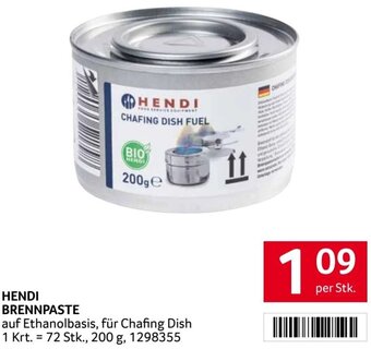 Transgourmet HENDI BRENNPASTE per Stk. Angebot