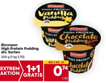 Billa Ehrmann High Protein Pudding div. Sorten 200 g Angebot