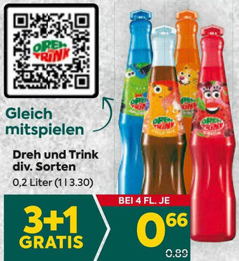 Billa Dreh und Trink div. Sorten 0,2 Liter Angebot