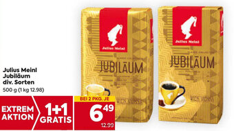 Billa Julius Meinl Jubiläum div. Sorten 500 g Angebot