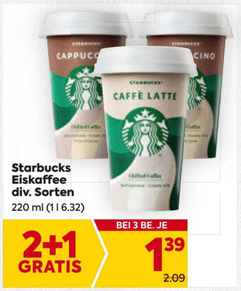 Billa Starbucks Eiskaffee div. Sorten 220 ml Angebot