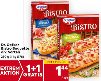 Billa Dr. Oetker Bistro Baguette div. Sorten 250 g Angebot