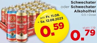 Unimarkt Schwechater oder Schwechater Alkoholfrei 0,5 I-Dose Angebot
