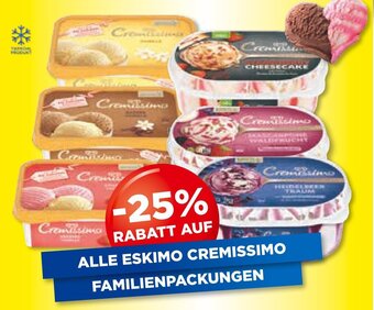 Unimarkt ALLE ESKIMO CREMISSIMO FAMILIENPACKUNGEN Angebot