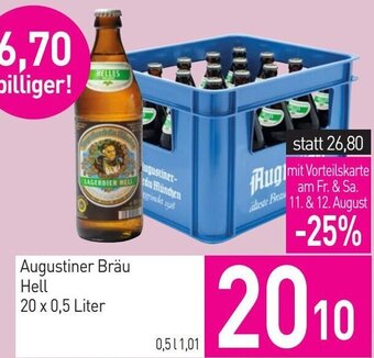 Sutterlüty Augustiner Bräu Hell 20 x 0,5 Liter Angebot
