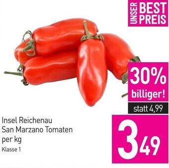 Sutterlüty Insel Reichenau San Marzano Tomaten per kg Angebot