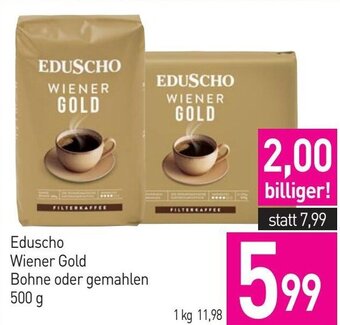 Sutterlüty Eduscho Wiener Gold Bohne oder gemahlen 500 g Angebot