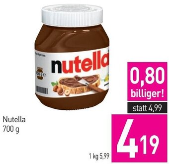 Sutterlüty Nutella 700 g Angebot