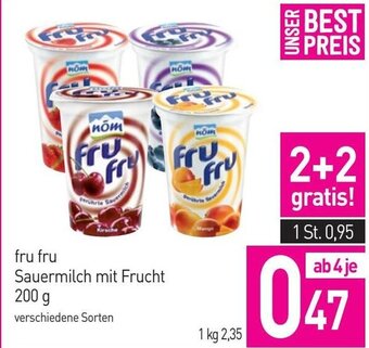 Sutterlüty fru fru Sauermilch mit Frucht 200 g Angebot