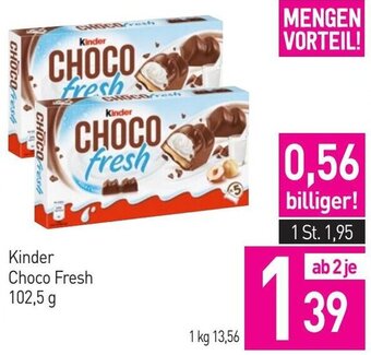 Sutterlüty Kinder Choco Fresh 102,5 g Angebot