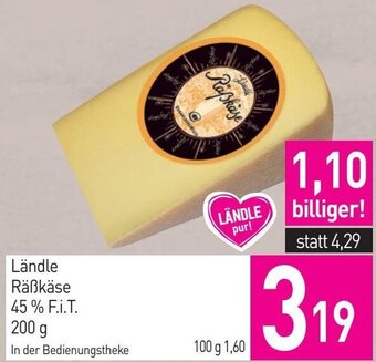 Sutterlüty Ländle Räßkäse 45 % F.I.T. 200 g Angebot