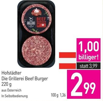 Sutterlüty Hofstädter Die Grillerei Beef Burger 220 g Angebot