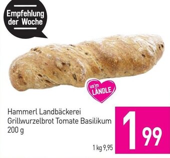 Sutterlüty Hammerl Landbäckerei Grillwurzelbrot Tomate Basilikum 200 g Angebot