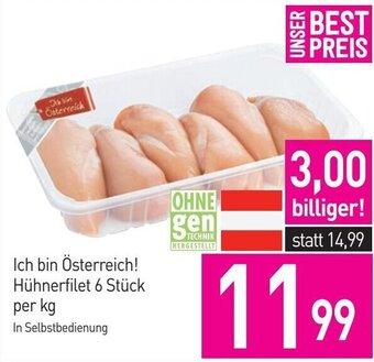 Sutterlüty Ich bin Österreich! Hühnerfilet 6 Stück per kg Angebot