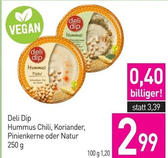 Sutterlüty Deli Dip Hummus Chili, Koriander, Pinienkerne oder Natur 250 g Angebot