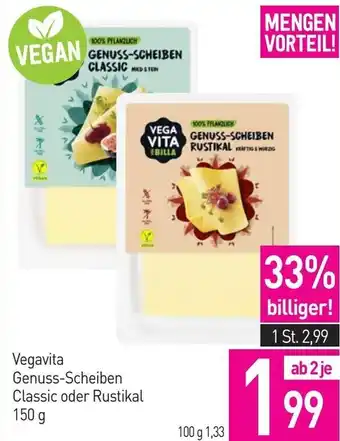 Sutterlüty Vegavita Genuss-Scheiben Classic oder Rustikal 150 g Angebot