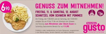 Sutterlüty SCHNITZEL VOM SCHWEIN MIT POMMES Angebot