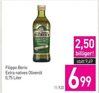 Sutterlüty Filippo Berio Extra natives Olivenöl 0,75 Liter Angebot