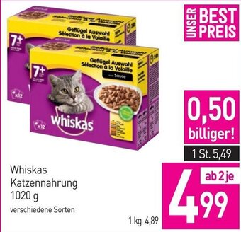 Sutterlüty Whiskas Katzennahrung 1020 g Angebot