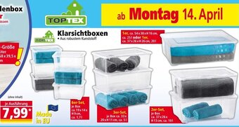 Norma TOPTEX Klarsichtboxen Angebot