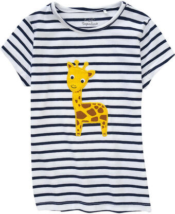 Ernsting's family Mädchen t-shirt mit giraffen-applikation Angebot