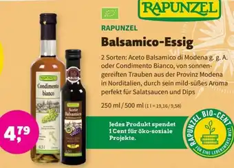 Denn's Biomarkt RAPUNZEL Balsamico-Essig 250 ml/ 500 ml Angebot