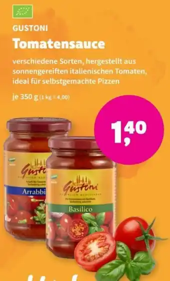Denn's Biomarkt GUSTONI Tomatensauce 350 g Angebot