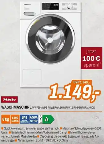 Expert Miele WASCHMASCHINE WWF364 WPS POWERWASH WIFI W1 SPINPERFORMANCE Angebot