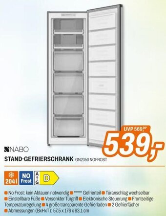 Expert NABO STAND-GEFRIERSCHRANK GN2050 NOFROST Angebot