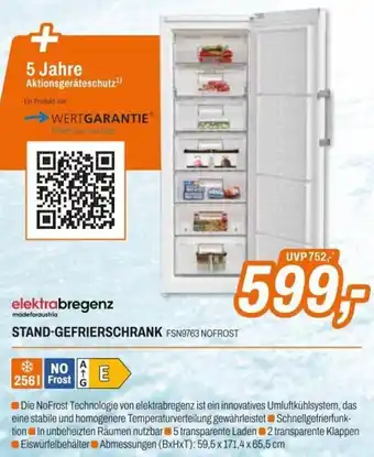 Expert elektrabregenz STAND-GEFRIERSCHRANK FSN9763 NOFROST Angebot