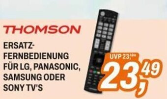 Expert THOMSON ERSATZ-FERNBEDIENUNG FÜR LG, PANASONIC, SAMSUNG ODER SONY TV'S Angebot