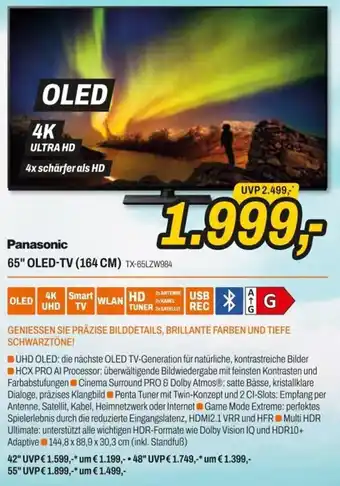 Expert Panasonic 65" OLED-TV (164 CM) TX-65LZW984 Angebot
