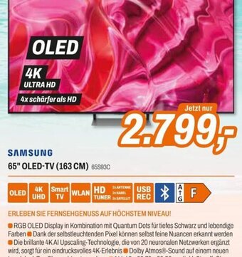 Expert SAMSUNG 65" OLED-TV (163 CM) 65S93C Angebot