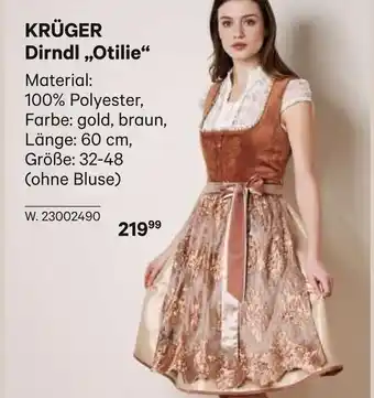 BayWa KRÜGER Dirndl ,,Otilie" Material: 100% Polyester, Größe: 32-48 Angebot