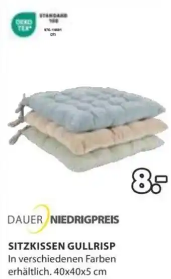 JYSK SITZKISSEN GULLRISP In verschiedenen Farben erhältlich. 40x40x5 cm Angebot