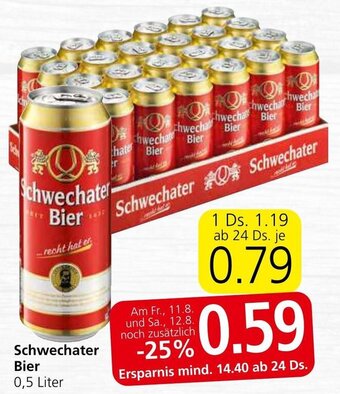 Spar Schwechater Bier 0,5 Liter Angebot