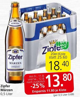 Spar Zipfer Märzen 0,5 Liter Angebot