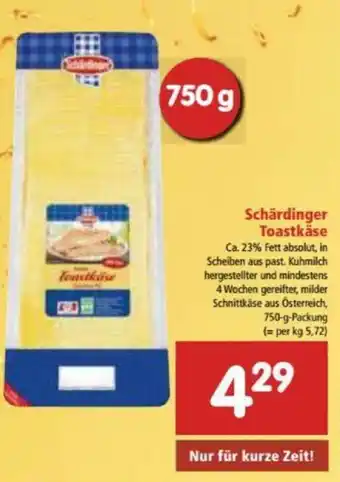 Interspar Schärdinger Toastkäse 750g Angebot