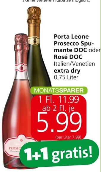 Spar Prosecco spumante Angebot