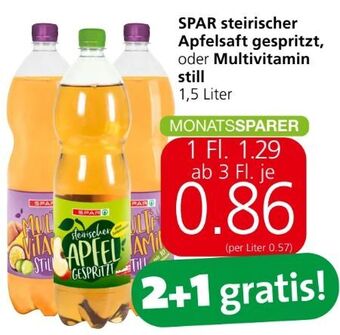 Spar Apfelsaft Angebot