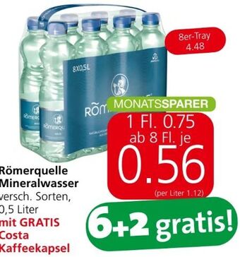 Spar Mineralwasser Angebot