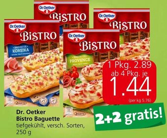 Spar Dr. Oetker Bistro Baguette tiefgekühlt, versch. Sorten, 250 g Angebot