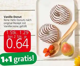 Spar Vanille Donut feine Hefe Donuts nach original Rezept mit Vanillecreme gefüllt Angebot