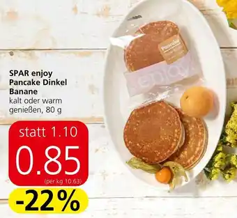 Spar SPAR enjoy Pancake Dinkel Banane kalt oder warm genießen, 80 g Angebot