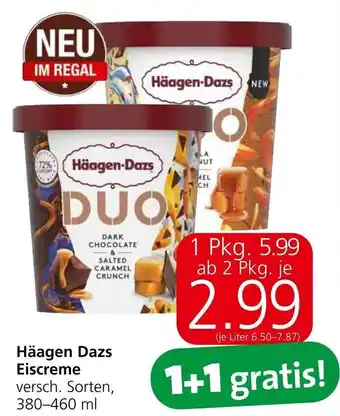 Spar Häagen Dazs Eiscreme versch. Sorten, 380-460 ml Angebot