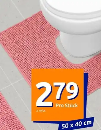 Action Chenille Badematte oder WC-Vorleger Verschiedene Farben Anti-Rutsch 50 x 40 cm Angebot